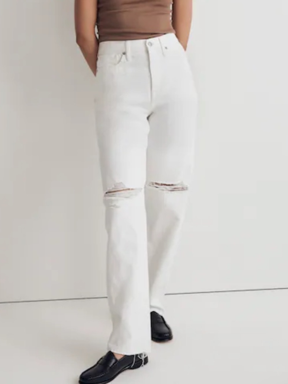 Madewell Baggy straight jeans white size 24